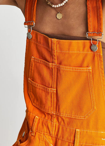 Salopette Courte Orange