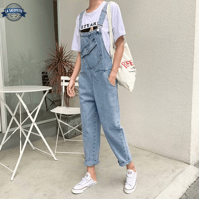 Salopette en Jean à Bretelles