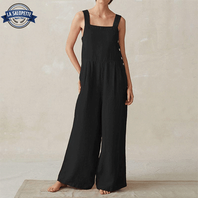 Salopette Pantalon Large Black