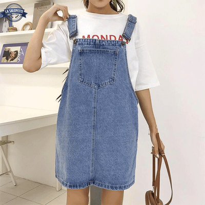 Plastron Jupe en Jean Femme