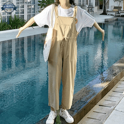 Salopette Beige Femme