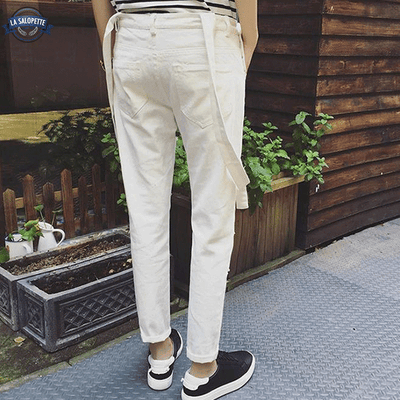 Salopette Beige Trou