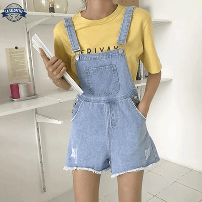 Salopette Bleu Claire pour Femme