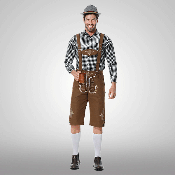 Salopette Costume Oktoberfest Uomo