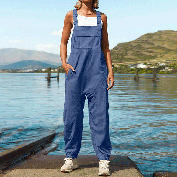 Salopette Donna Blu lavanda
