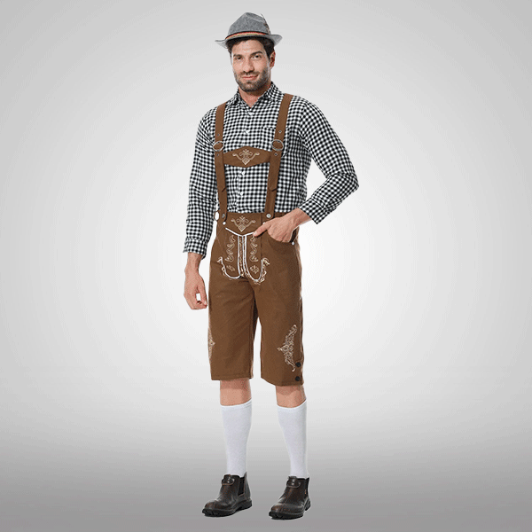 Salopette Costume Oktoberfest Uomo