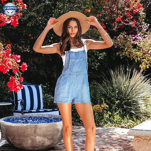 Salopette Jeans Corta Maria