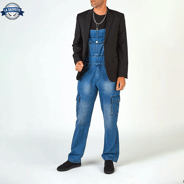 Salopette in Jeans Urban Scuro