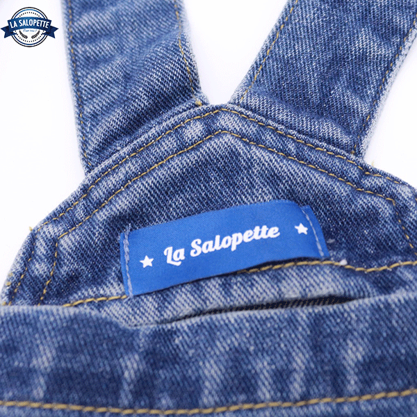 Salopette di Jeans Denim da Uomo Blu