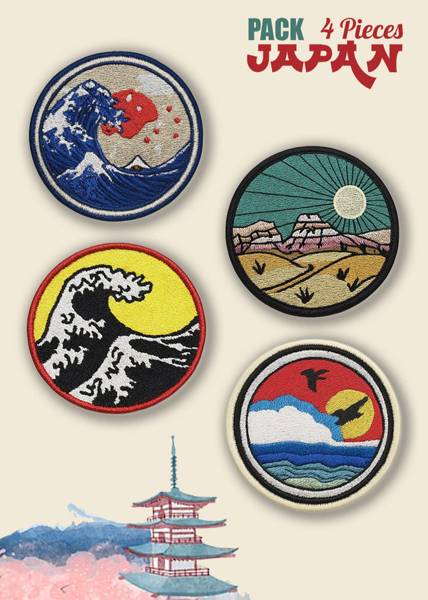 Patch Termoadesivo, Pack Giappone Kanagawa
