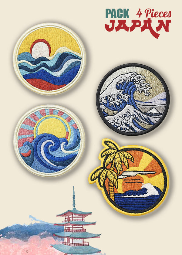 Patch Termoadesivo, Pack Japan Sunrise