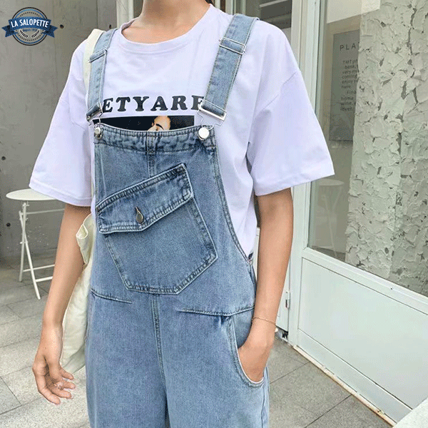 Salopette di Jeans Bretelle Clumsy