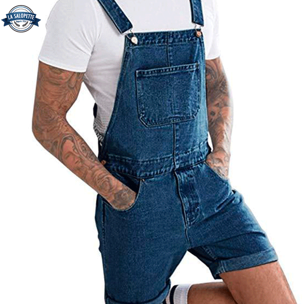 Salopette Corta Blu Navy