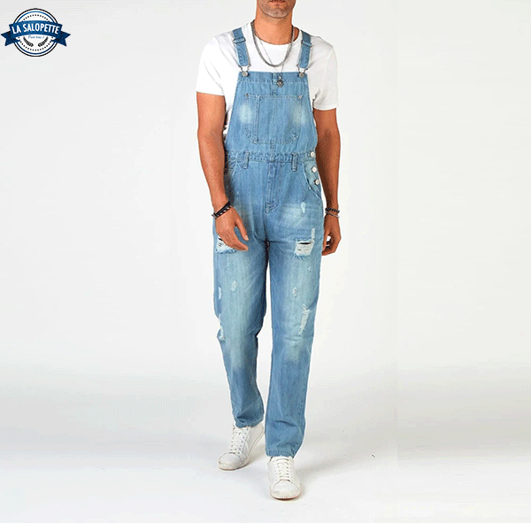 Salopette di Jeans Sbiadita Reaper