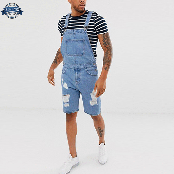Salopette Corta Jeans retrò