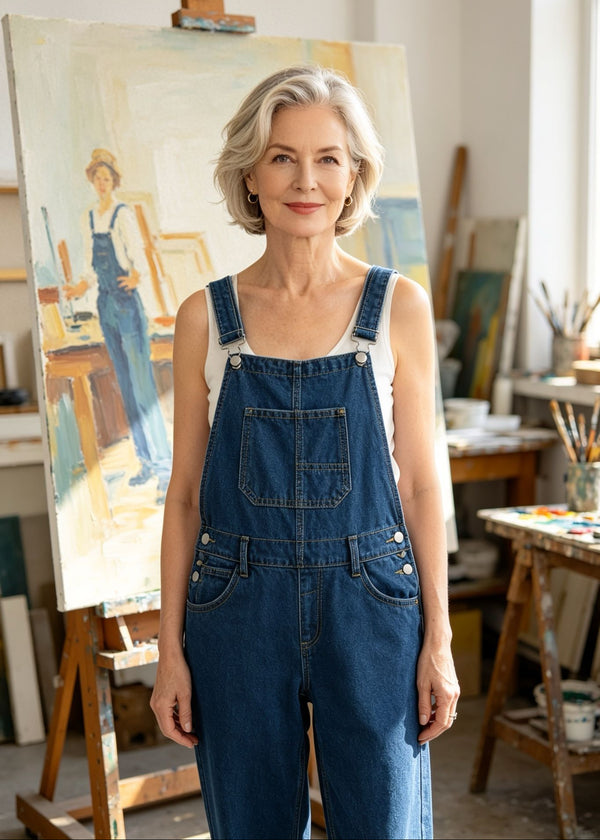 Salopette in Jeans "La Pittrice"