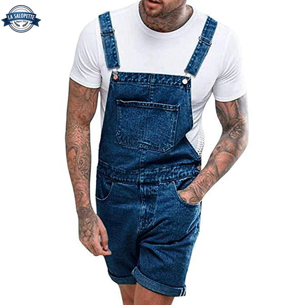 Salopette Corta Blu Navy