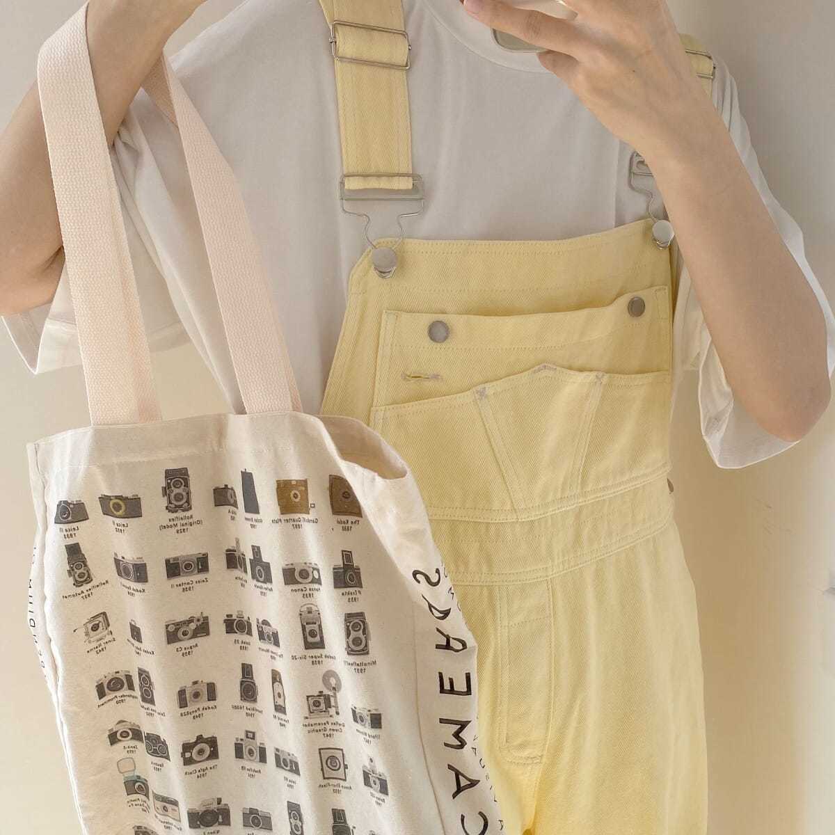 Salopette di Jeans Giallo Pastello