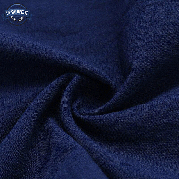 Salopette Vintage Donna Hippie Blu Navy