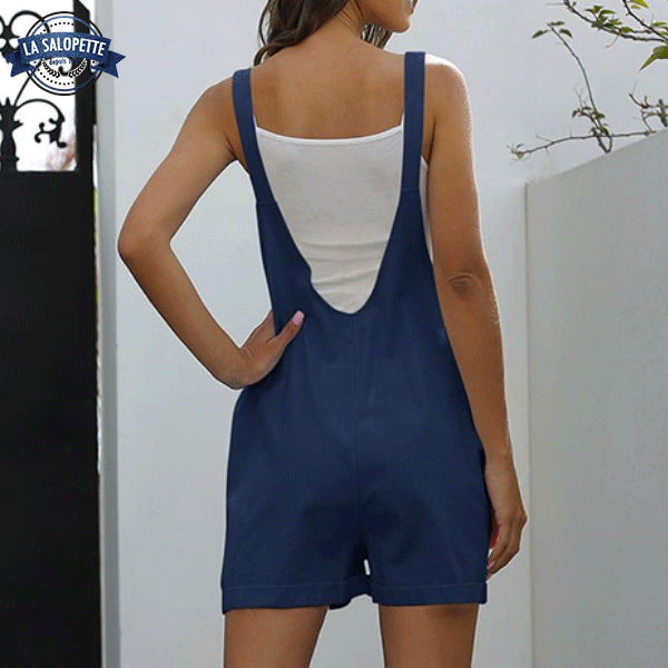 Salopette Corta Blu Navy