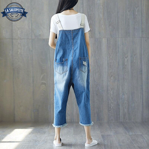 Salopette di Jeans Pantaloni Corti Himeji