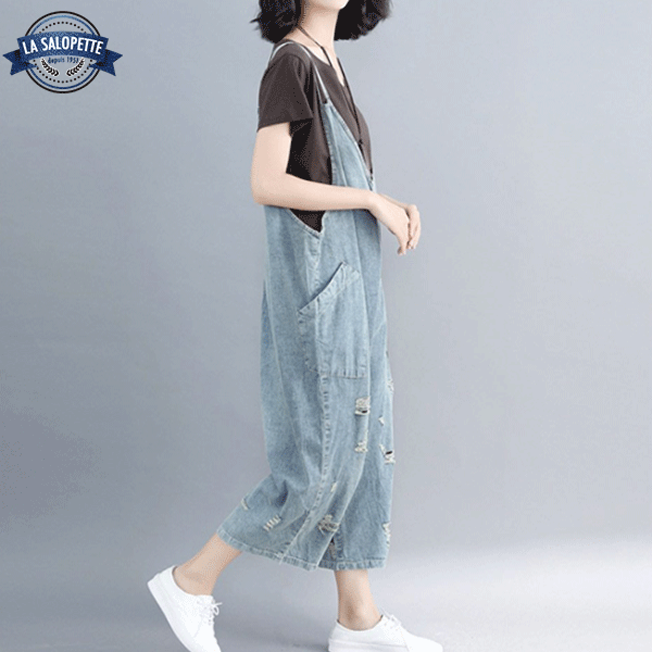 Salopette di Jeans Buco Cubano