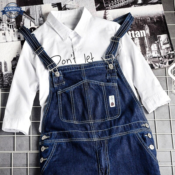 Salopette in Denim Uomo US