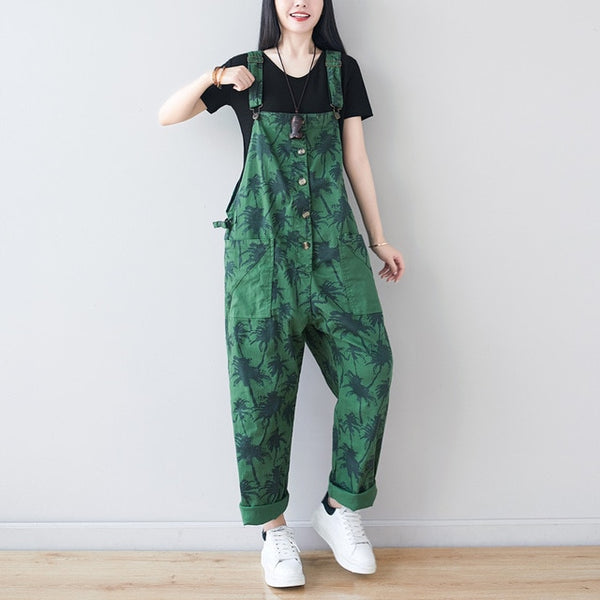 Salopette Vintage Carico Verde Kaki