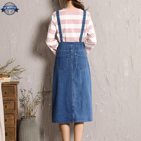 Abito Salopette Vintage-Chic