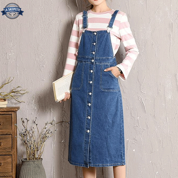 Abito Salopette Vintage-Chic