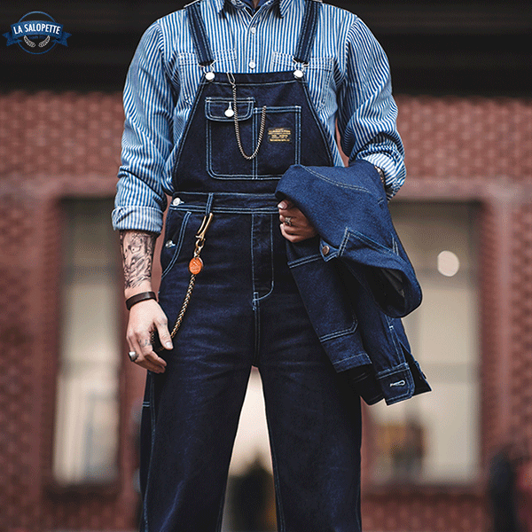 Salopette in Jeans Militare U.S. Army
