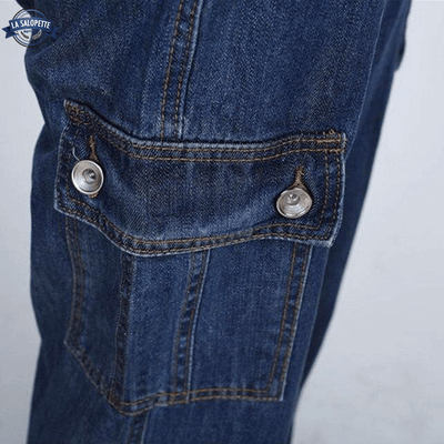 Salopette in Jeans Zampa d'Elefante Kaïté