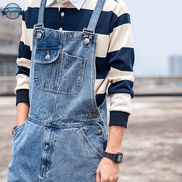 Salopette di Jeans Boyfriend
