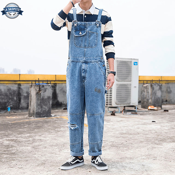 Salopette di Jeans Boyfriend