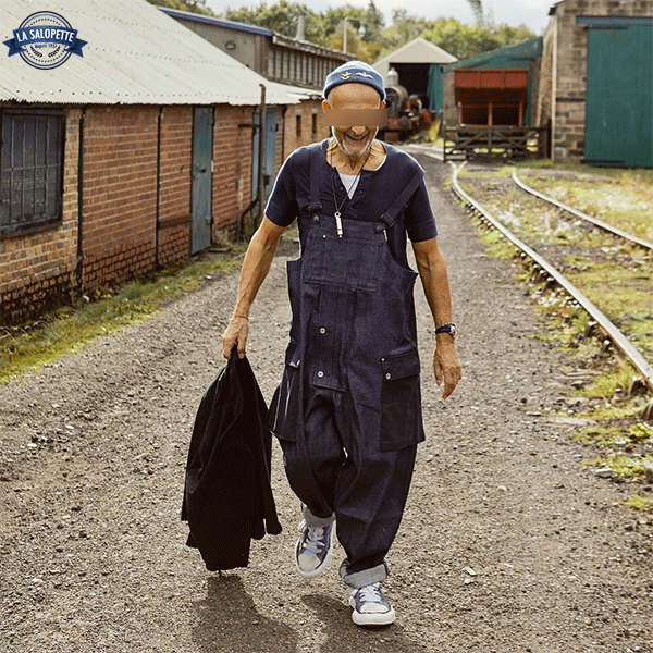 Salopette di Jeans Cargo Baggy Fisher