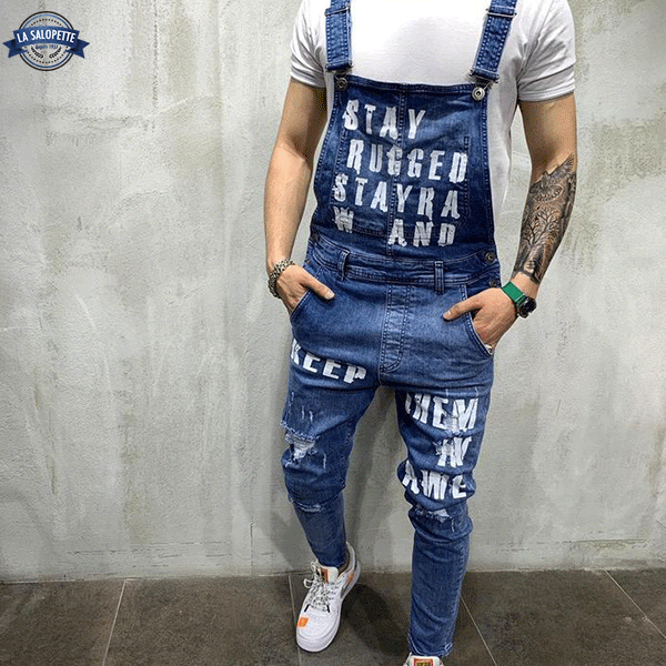 Salopette di Jeans Azzurro Uomo Cidibe®