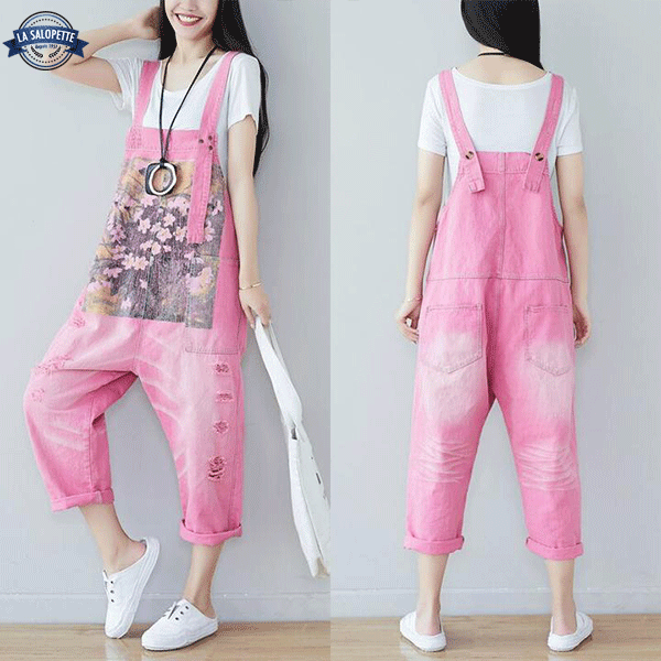 Salopette di Jeans Rosa Matsuyama