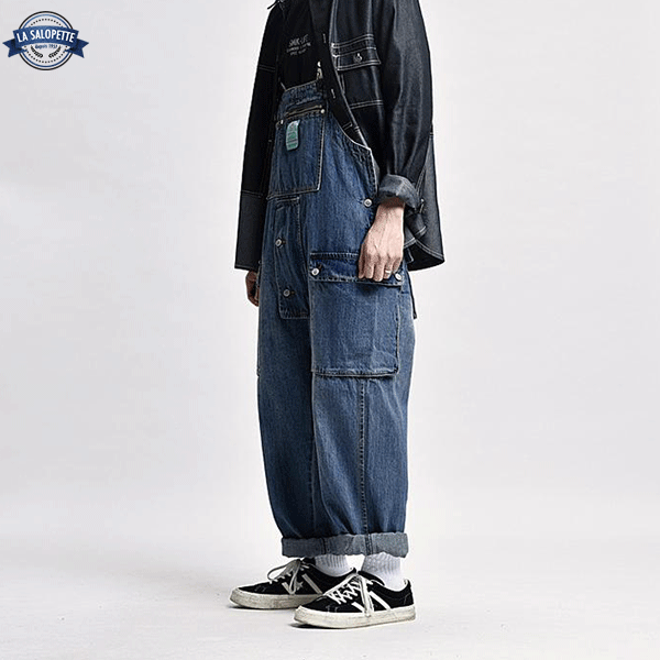 Salopette en Jean Bleu