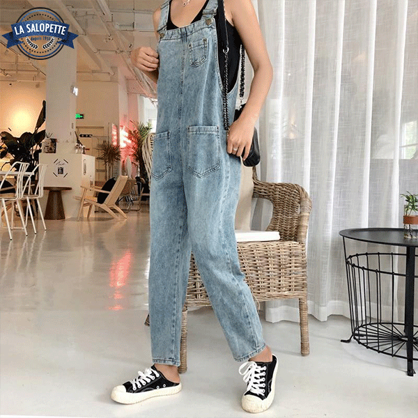 Salopette di Jeans Stile Cittadino