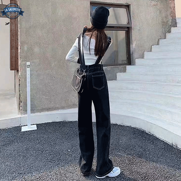 Salopette en Jean Flare