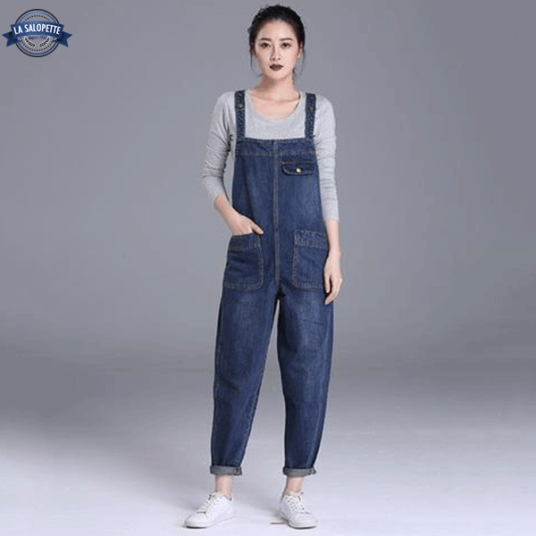 Salopette di Jeans Luna Blu Medio