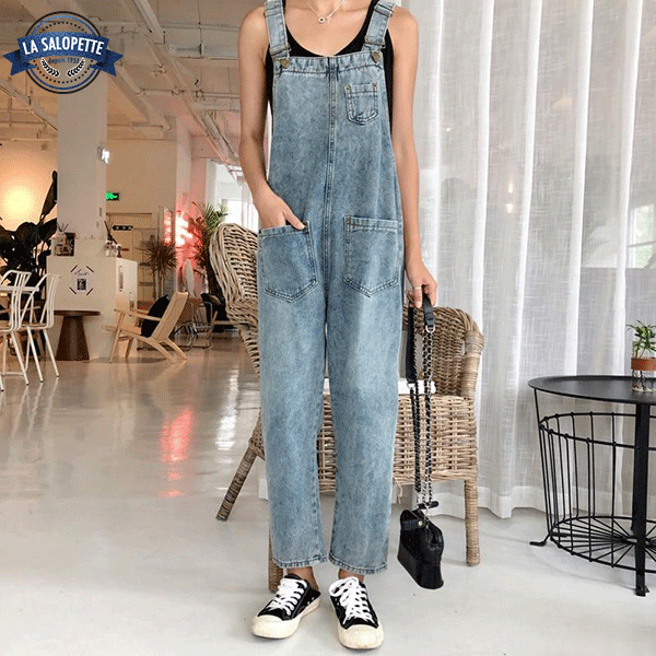 Salopette di Jeans Stile Cittadino