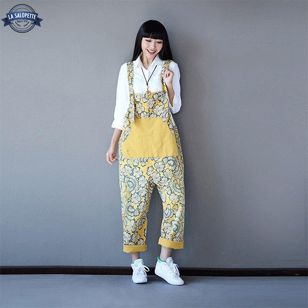 Salopette Vintage Donna Stile Giapponese