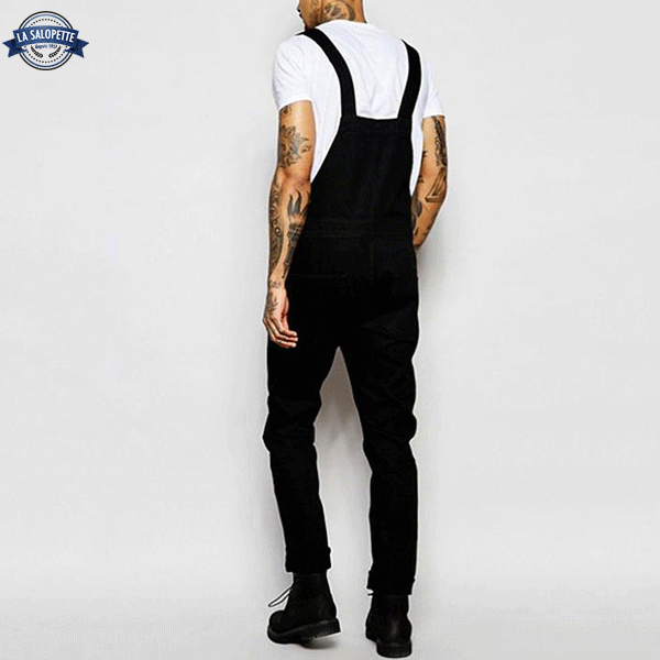 Salopette Classica Nero in Turbo Jeans