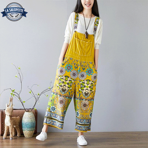Salopette Vintage Donna Gialla Osaka