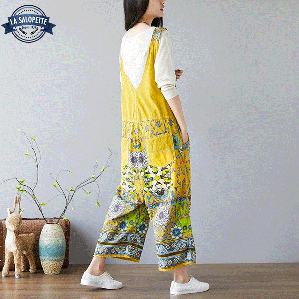 Salopette Vintage Donna Gialla Osaka