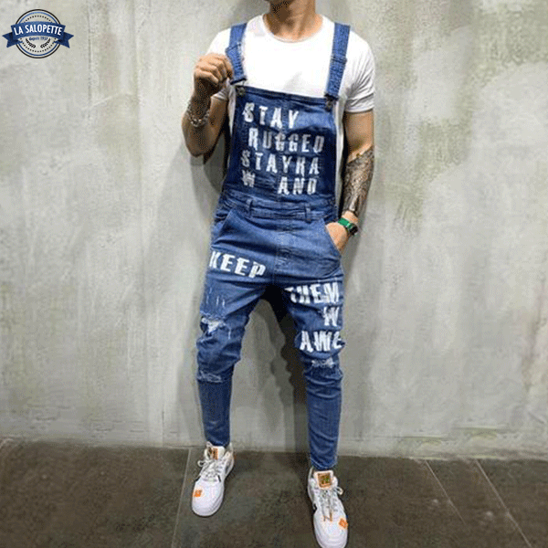 Salopette di Jeans Azzurro Uomo Cidibe®