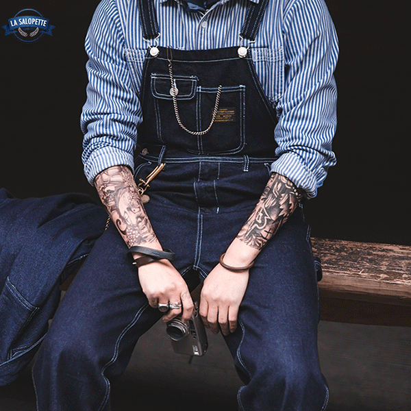 Salopette in Jeans Militare U.S. Army