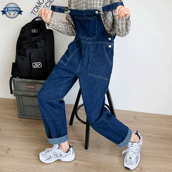 Salopette Jeans Pantaloni Bootcut