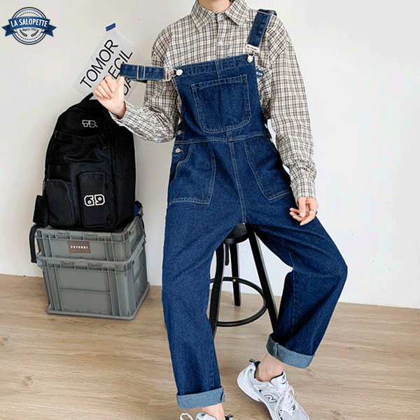 Salopette Jeans Pantaloni Bootcut